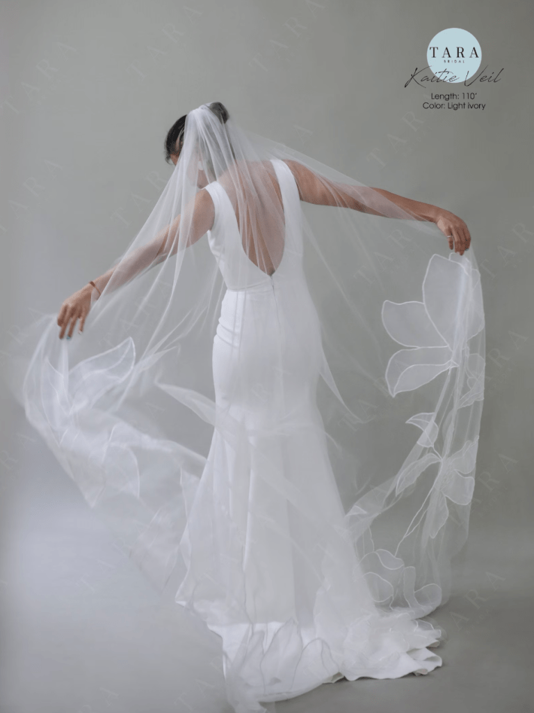 Ivory Tulle Wedding Veils Bridal Cathedral Veil ACC1045 – SheerGirl